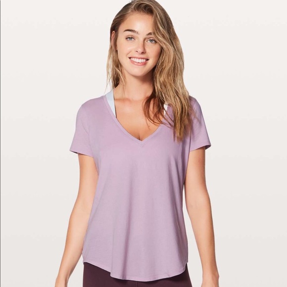 lululemon athletica Tops - Lilac 6 Love Short Sleeve Top